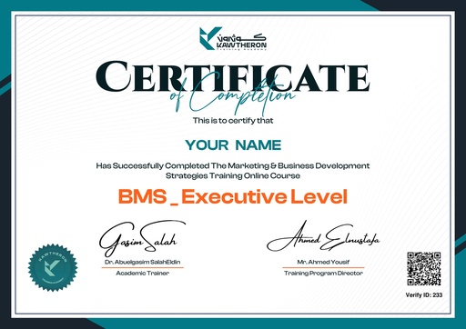 BMS Certificate Executive